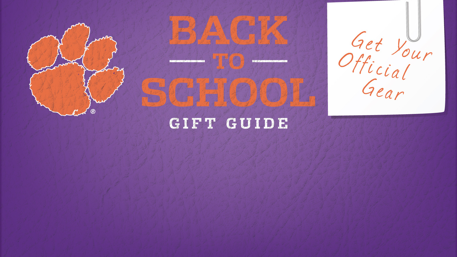 Shop Back to School Gift Guide at Clemson’s Official Online Store