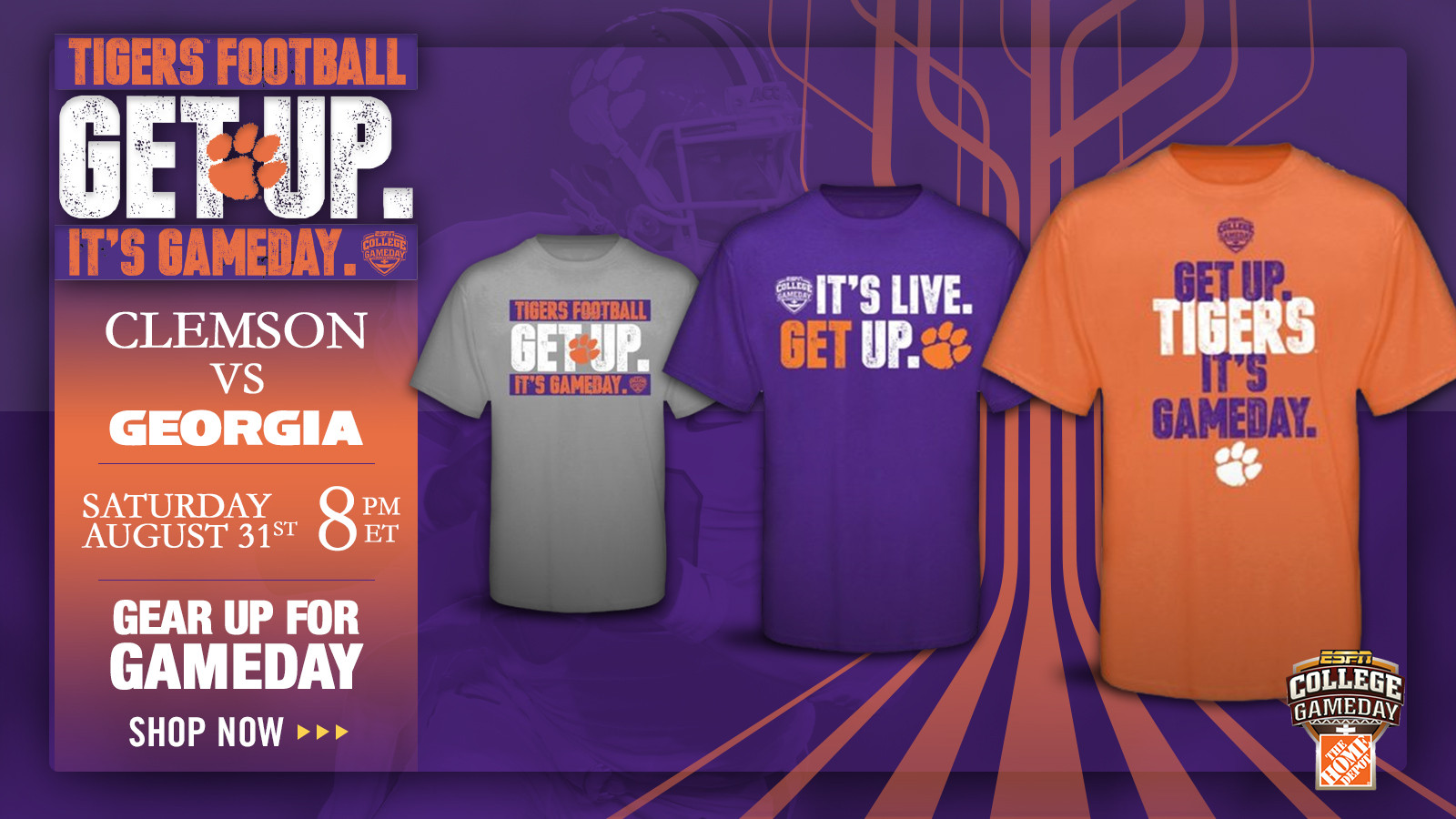 Clemson-ESPN GameDay Gear Now Available at Official Online Store