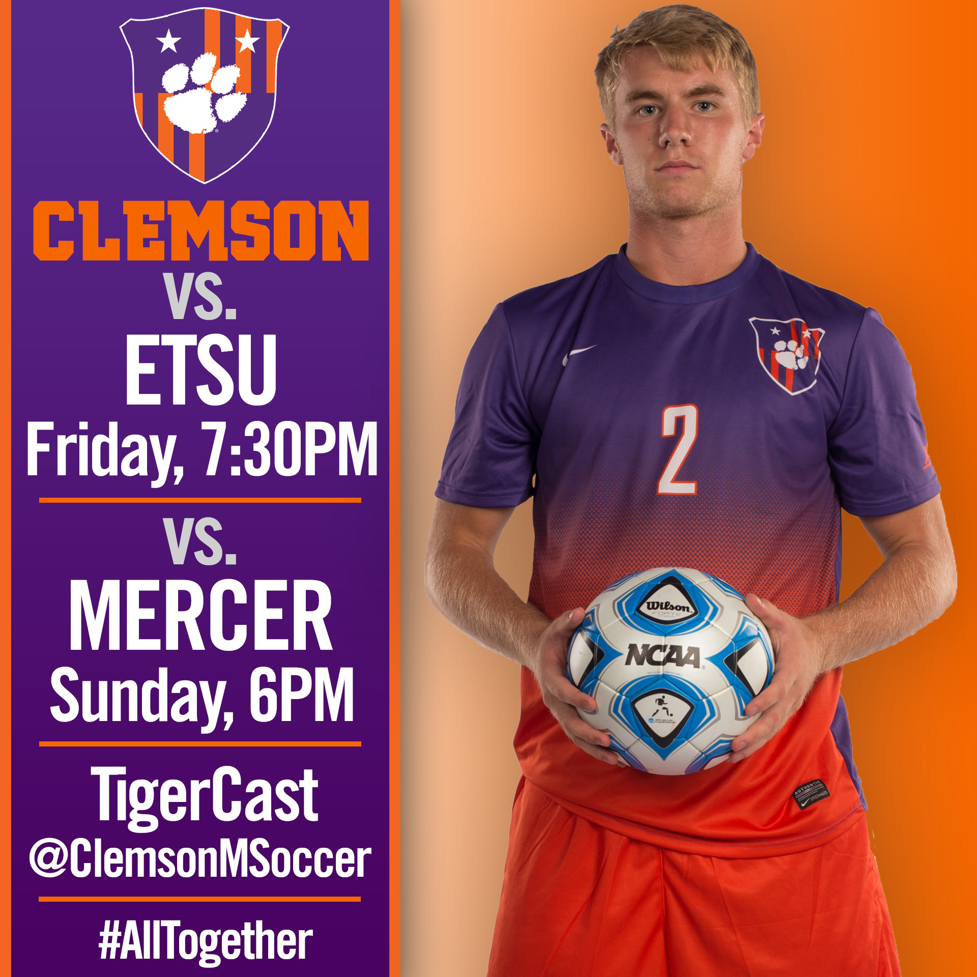 Men?s Soccer Hosts ETSU Friday, Mercer on Sunday