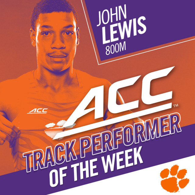 Lewis Garners Back-To-Back ACC Weekly Honors – Clemson Tigers Official ...