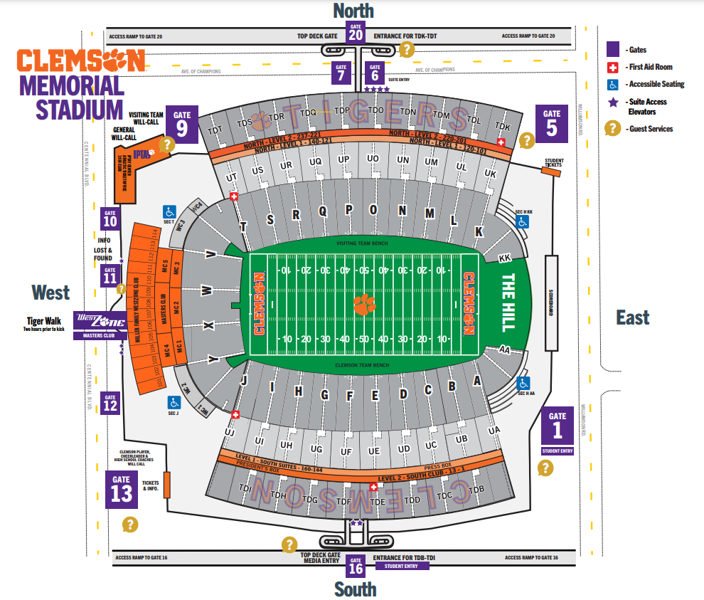 stadium map