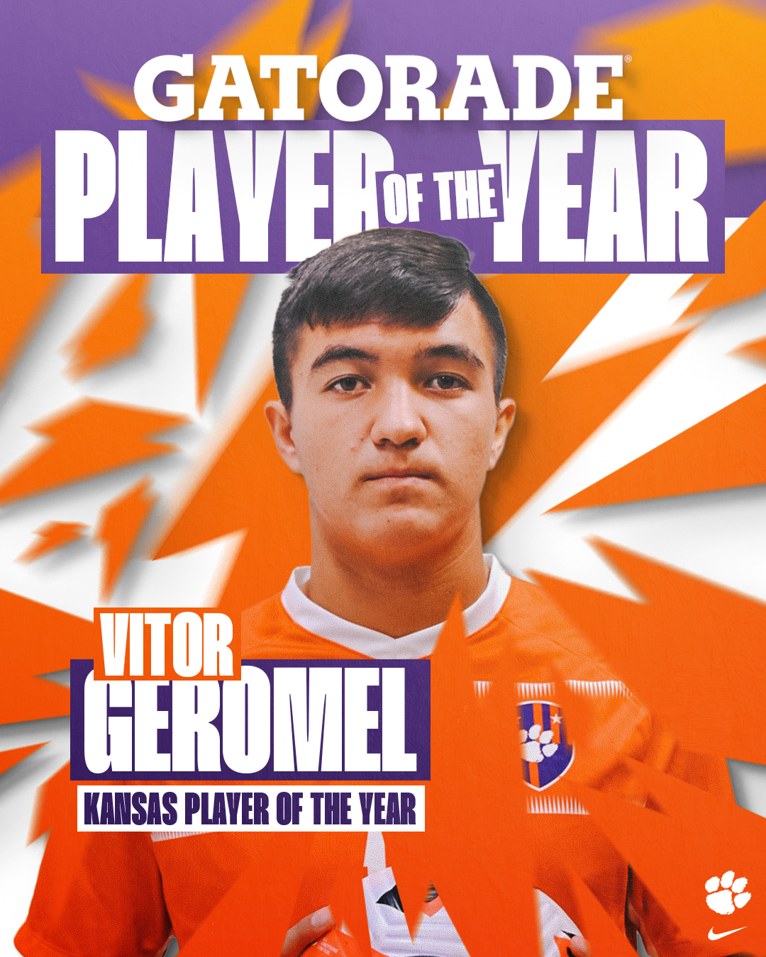 Ransford Gyan Named Gatorade National Player of the Year – Clemson ...