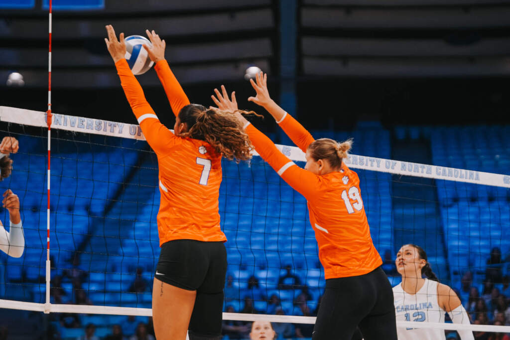 Tigers Drop Four-Set Match to No. 25 Tar Heels